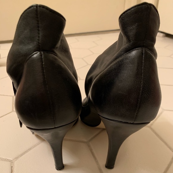 Steven By Steve Madden Black Open-Toe Booties - Picture 4 of 8